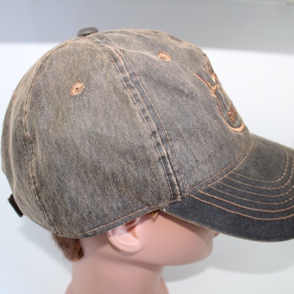 Men's RMEF Volunteer Green Tan Outdoor Cap One Size Adjustable Strapback - Picture 4 of 6